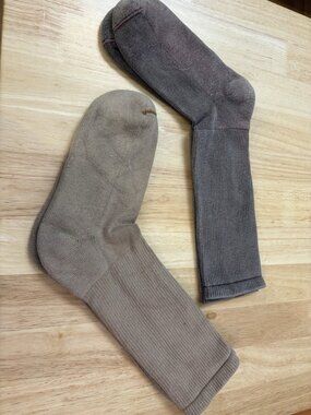 3 Pairs los angeles apparel Socks Unisock Red, Beige, Brown